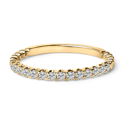 14K White Gold 1/4 Cttw Round Diamond Prong Set Wedding Band
