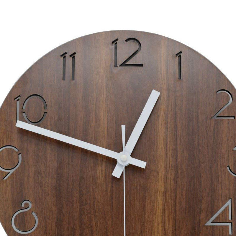 Wooden clock 12 "creative wall clock
