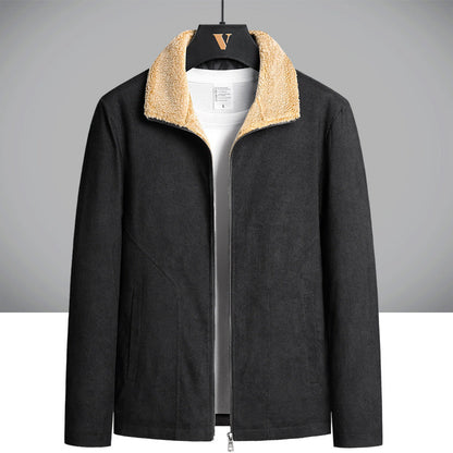 Men's Corduroy Jacket with Thick Cotton Lining