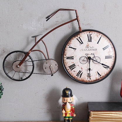 Creative bicycle wall clock