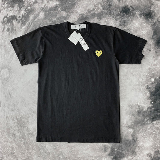 Camiseta de algodón con bordado de corazón para parejas (Mujer)