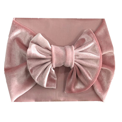 Childrens Multi-color Festive Velvet Headband With Stretchy Hair Accessory
