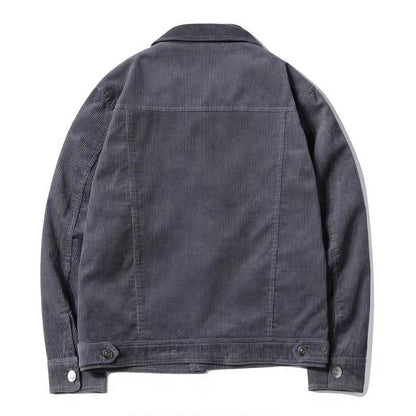 Men's Retro Corduroy Jacket for Spring and Autumn