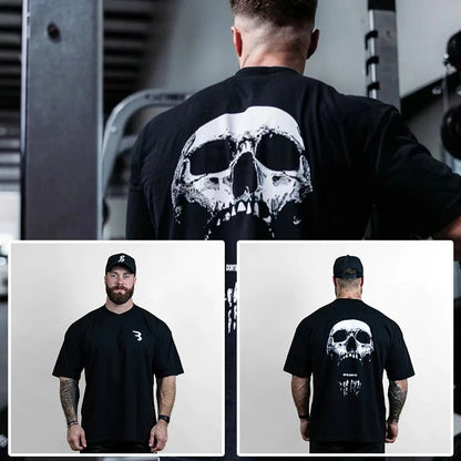 2024 Men's Oversized Cotton Gym Fitness T-shirt