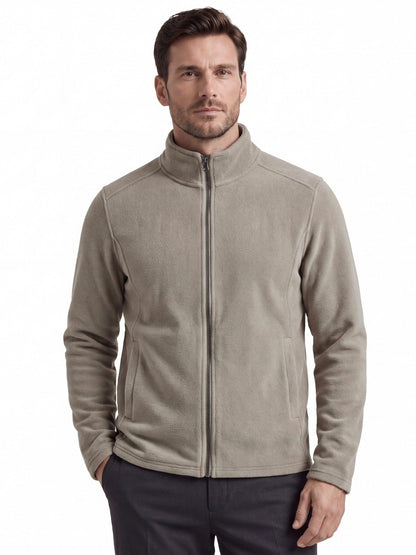 2026 Autumn Winter Foreign Trade Cross-Border Men's Polar Fleece Softshell Jacket European Size Foreign Trade Men's Zip-Up Sweatshirt Top