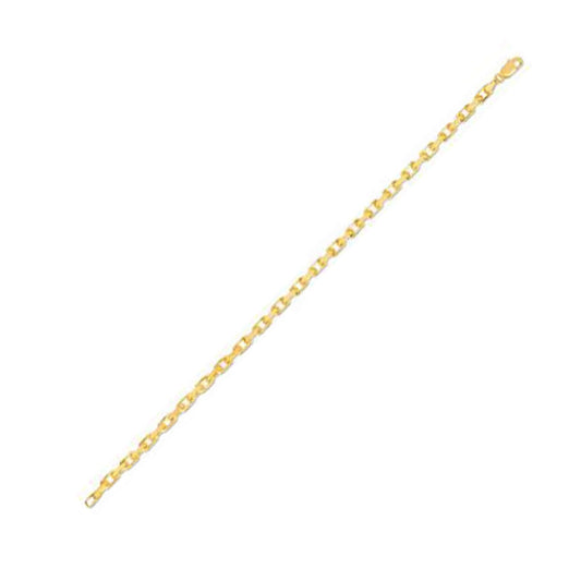 Bracelet en chaîne câble française en or jaune 14 carats (3,60 mm)