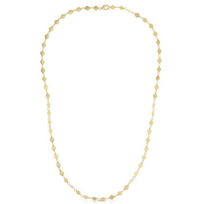 14k Yellow Gold Necklace with Polished Circles