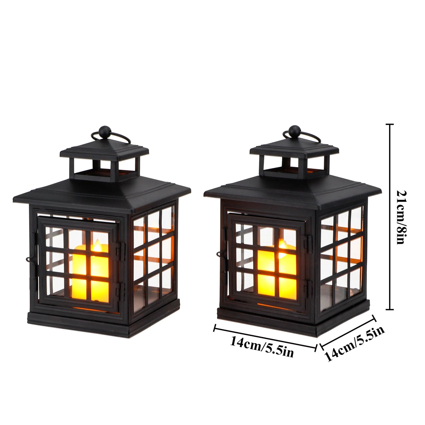 8'' High Decorative Candle Lantern Metal Candle Holder