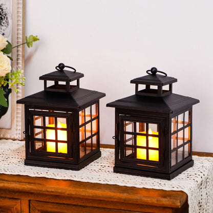 8'' High Decorative Candle Lantern Metal Candle Holder