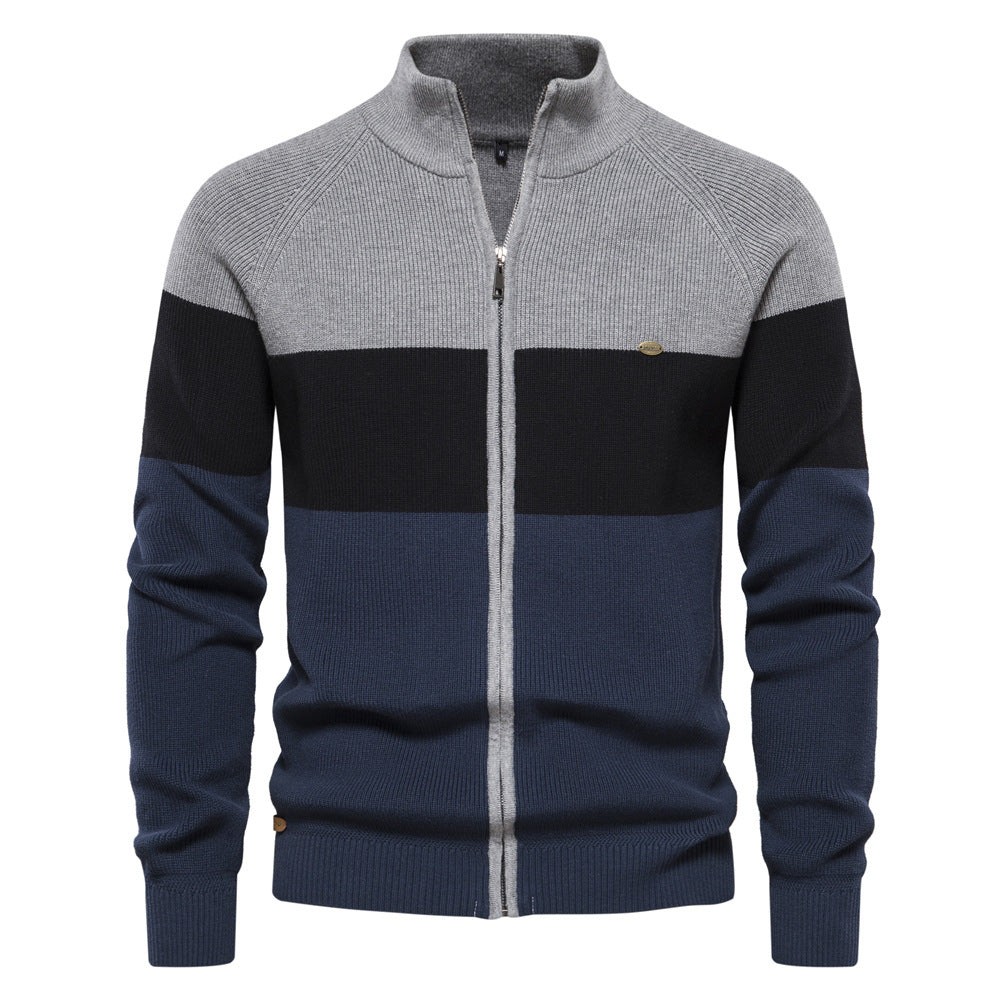 2026 New Men's Sweater Coat European Size Cross-border Autumn And Winter Sweater Cardigan High Quality Fashion Coat Men