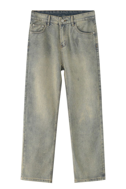 Straight Leg Jeans with Pockets