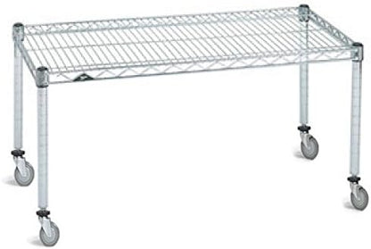 Omega Products Corporation 14" Deep x 24" Wide x 20" High Chrome Mobile Dunnage Rack