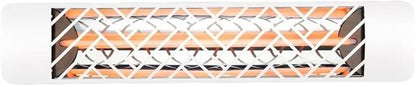 EF15120W1 1500 Watt Plug-In Electric Infrared Single Element Heater, Finish Color: White, Decorative Fascia: Chevron