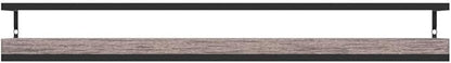 Meangood Floating Shelves Wall Mounted Set of 2, Rustic Wood Wall Storage Shelves for Bedroom,Living Room,Bathroom, Kitchen Brown
