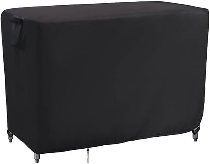 Kingling Outdoor Table Cover for Wicker Bar Cart, 48 Inch Waterproof Patio Bar Table Cover for Outdoor Beverage Serving Cart Covers - 48''L x 18''W x 36''H