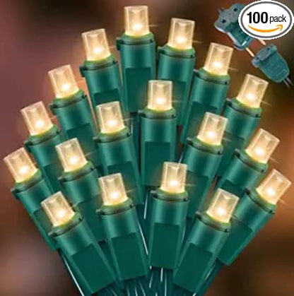 150 Count Warm White- String Lights - LED Christmas Lights, Mini led Lights for Indoor Outdoor Home Holiday Party Wedding Independence Day Decoration