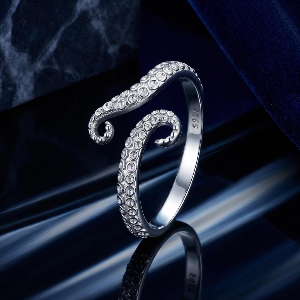 S925 Sterling Silver 0.2cm Platinum Plated Ring