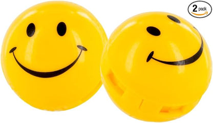 Sneaker Balls Odor-Fighting Shoe Fresheners, Eliminates Unpleasant Smells, Perfect For Sneakers, Gym Bags, Gear Bags, Drawers, Lockers, And More!, Happy, 2 Pack