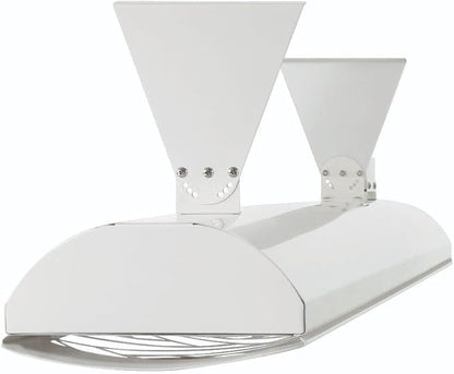 EF15120W1 1500 Watt Plug-In Electric Infrared Single Element Heater, Finish Color: White, Decorative Fascia: Chevron