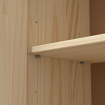 Pantry Cabinet Storage Cabinet with 2 Doors Solid Wood - Adjustable Shelves for Kitchen, Dining Room, or Utility Room Organization