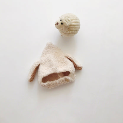 Fluffy Bunny-ear Fleece Earflap Hat For Babies And Toddlers
