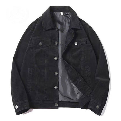 Men's Retro Corduroy Jacket for Spring and Autumn