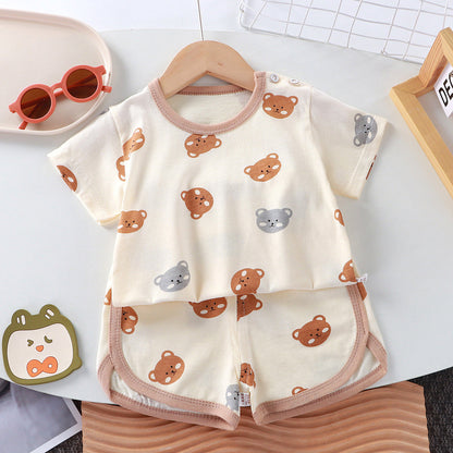Children's Short-Sleeve Set Baby Summer T-Shirt Two-Piece Set
