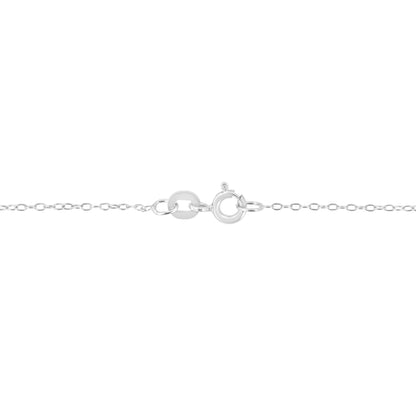 14K White Gold 1/2 Cttw Lab Grown Diamond Modern Bezel-Set Solitaire 16"-18" Pendant Necklace (F-G Color, VS2-SI1 Clarity)