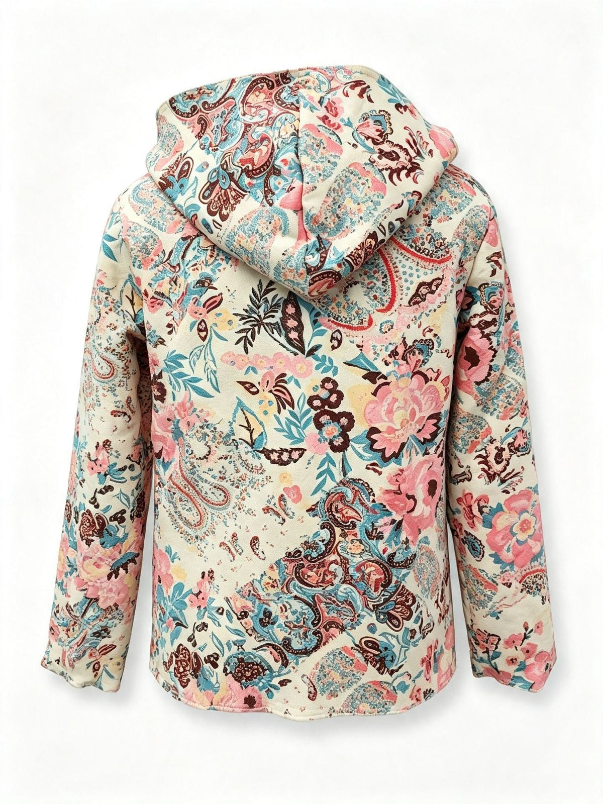 2026 Amazon European And American Cross-Border Autumn Winter New Women's Clothing Casual Artistic Printed Hooded Jacket Direct From Factory