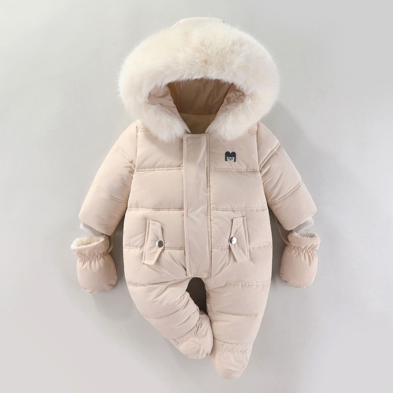 Jumpsuit Fleece-lined Quilted Cotton-padded Clothes