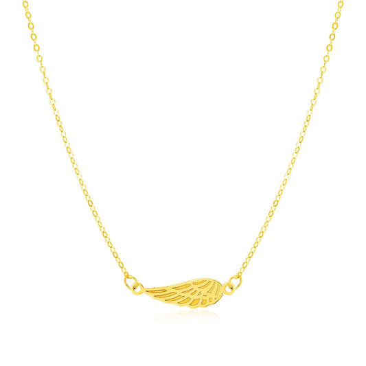 Collier Aile d'Ange en Or Jaune 14 carats