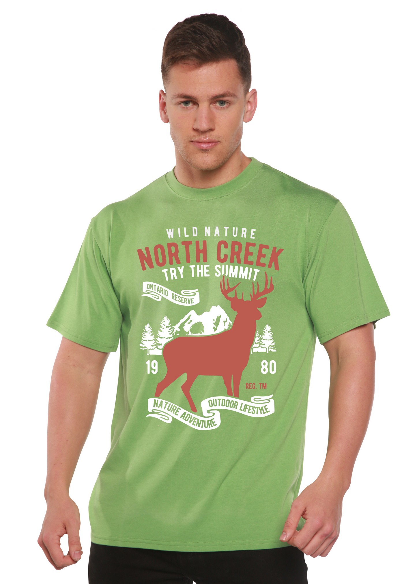 North Creek Spun Bamboo® Men's Bamboo Viscose/Organic Cotton Short Sleeve Graphic T-Shirt
