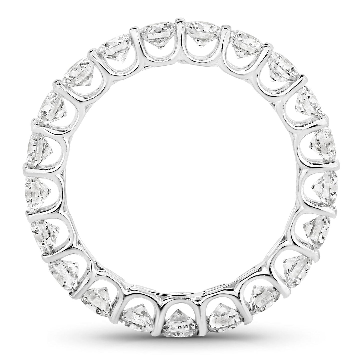2.52 Carat Genuine Lab Grown Diamond 14K White Gold Ring