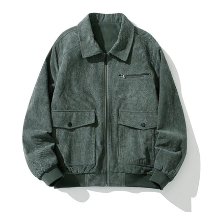 Men's Corduroy Jacket - Stylish Casual Spring/Fall Outerwear
