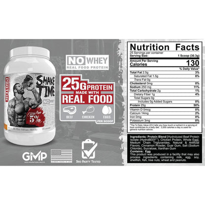 5% Nutrition Shake Time No Whey