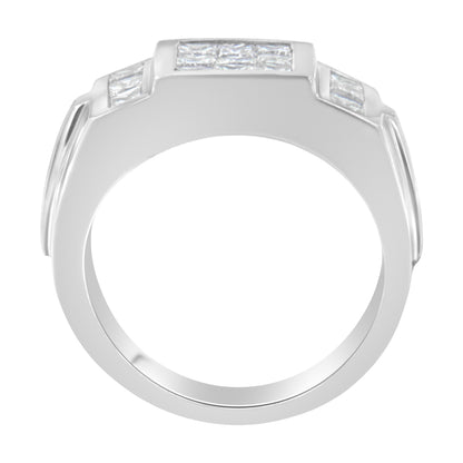 Men's 14K White Gold Diamond Cluster Ring (2 cttw, G-H Color, SI1-SI2 Clarity)