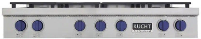 Kucht 48" Inch Gas Sealed Burner Rangetop, KFX489T-B