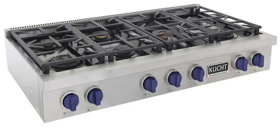 Kucht 48" Inch Gas Sealed Burner Rangetop, KFX489T-B
