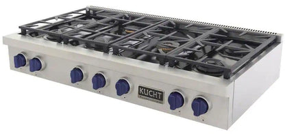 Kucht 48" Inch Gas Sealed Burner Rangetop, KFX489T-B