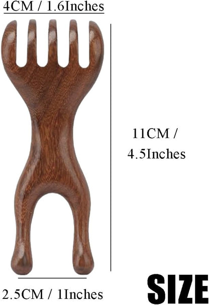 Natural Wooden Nose Guasha Massage Tools Anti-Static, Eyes Facial Wood Gua Sha Tool,face Manual Massager Tool, Multifunctional Handheld Meridians Acupoint Massage Tool,1 Pieces