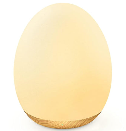 MediAcous Night Lights for Kids Room, Baby Night Light with 7 Colors Changing & Dimming Function, Rechargeable Kids Night Light with 1 Hour Timer & Touch Control, Up to 100H, Wood Grain