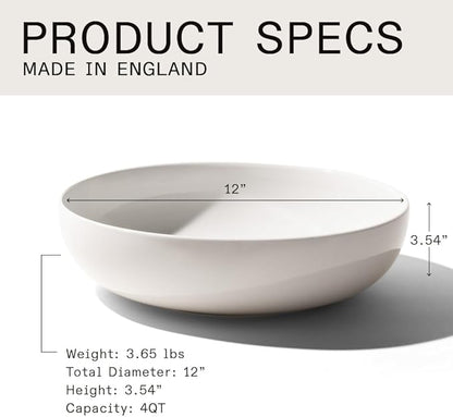 Made In Cookware - Serving Bowl - White - Porcelain England