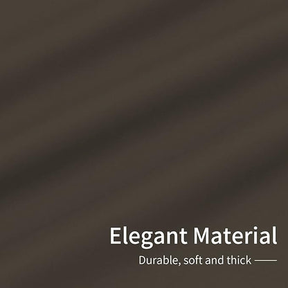 Easy-Going Blackout Curtains for Bedroom, Solid Thermal Insulated Grommet and Noise Reduction Window Drapes, Room Darkening Curtains for Living Room, 2 Panels(42x63 in, Taupe)
