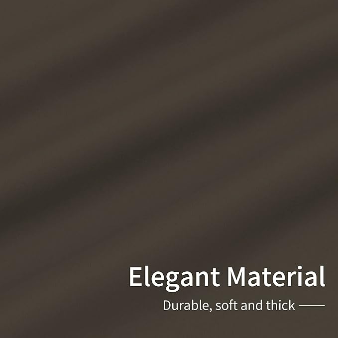 Easy-Going Blackout Curtains for Bedroom, Solid Thermal Insulated Grommet and Noise Reduction Window Drapes, Room Darkening Curtains for Living Room, 2 Panels(42x84 in, Taupe)