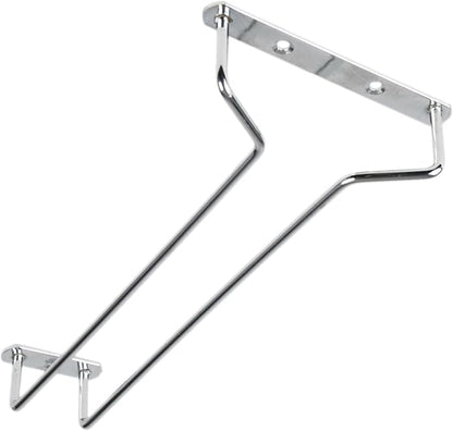 TrueCraftware- 10-Inch Wine Glass Rack Chrome Finish Set of 2- Stemware Rack Wire Hanging Rack Under Cabinet Wine Glass Rack Stemware Holder Glass Storage Hanger Organizer for Kitchen and Bar
