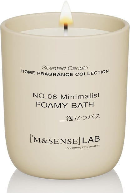 M&SENSE Natural Soy Candle| Fruit Nectar | 5.3 oz | Minimalist Scented Candle for Relaxation, Gifting, Home Décor | for Bedroom, Office, Party Small