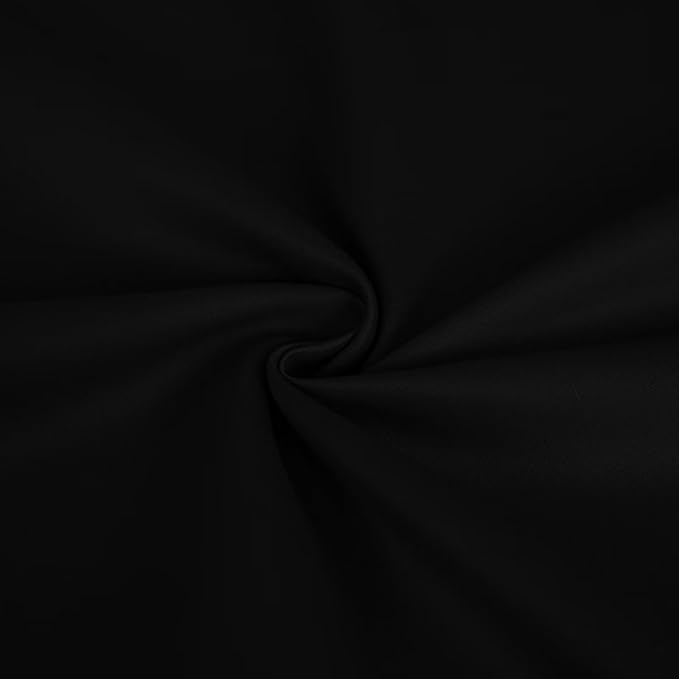Blackout Curtains Custom Size for Bedroom 1 Panel, Thermal Insulated Blackout Curtains, Solid Grommet Privacy Room Darkening Drapes for Living Room Window (Customsize, Black)