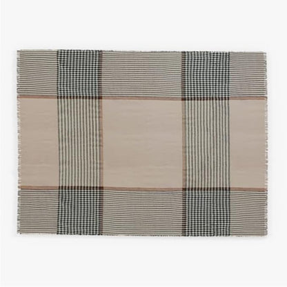 Outer Bug Shield Outdoor Throw Blanket w/Insect Shield Repellent Gear Technology- Lightweight Insect-Repellent Outdoor Blanket, Camping Picnic & Beach Blanket, Striped Plaid, 60” x 80”