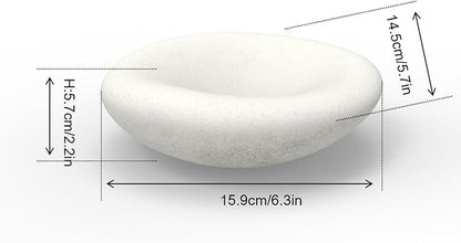 6.3 Inch Concrete Bowl, Modern Decorative Home Decor, Jewelry Tray, Asymmetrical Concrete Organic Bowl, Minimalist Tray