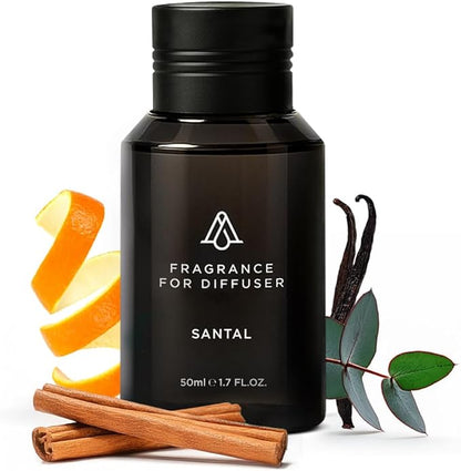 Aromaplan Hotel Scents Santal, 1.7 Fl Oz (50 ml)- Home Luxury Aroma & Hotel Fragrance Essential Oil- Hotel Essential Oil for Aromatherapy- USA Made, Bolder Aroma & Longer Lasting